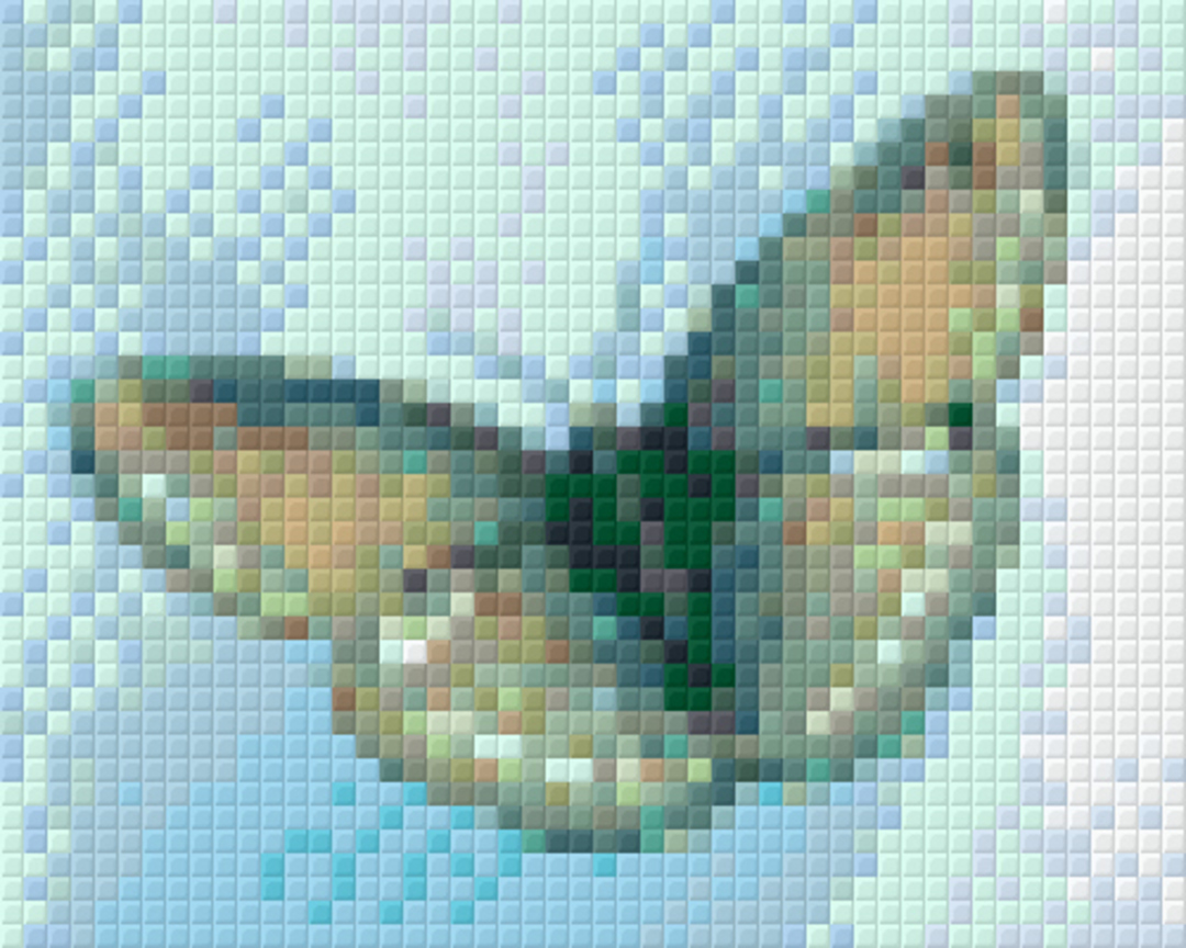 Brown Butterfly One [1] Baseplate PixelHobby Mini-mosaic Art Kit image 0